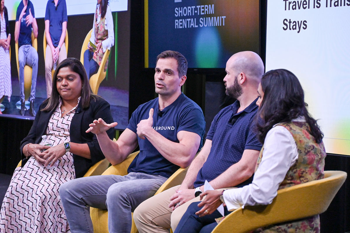 A panel discussion about how blended travel is affecting the Short-Term Rental Industry at the Skift Short-Term Rental Summit on June 7, 2023.