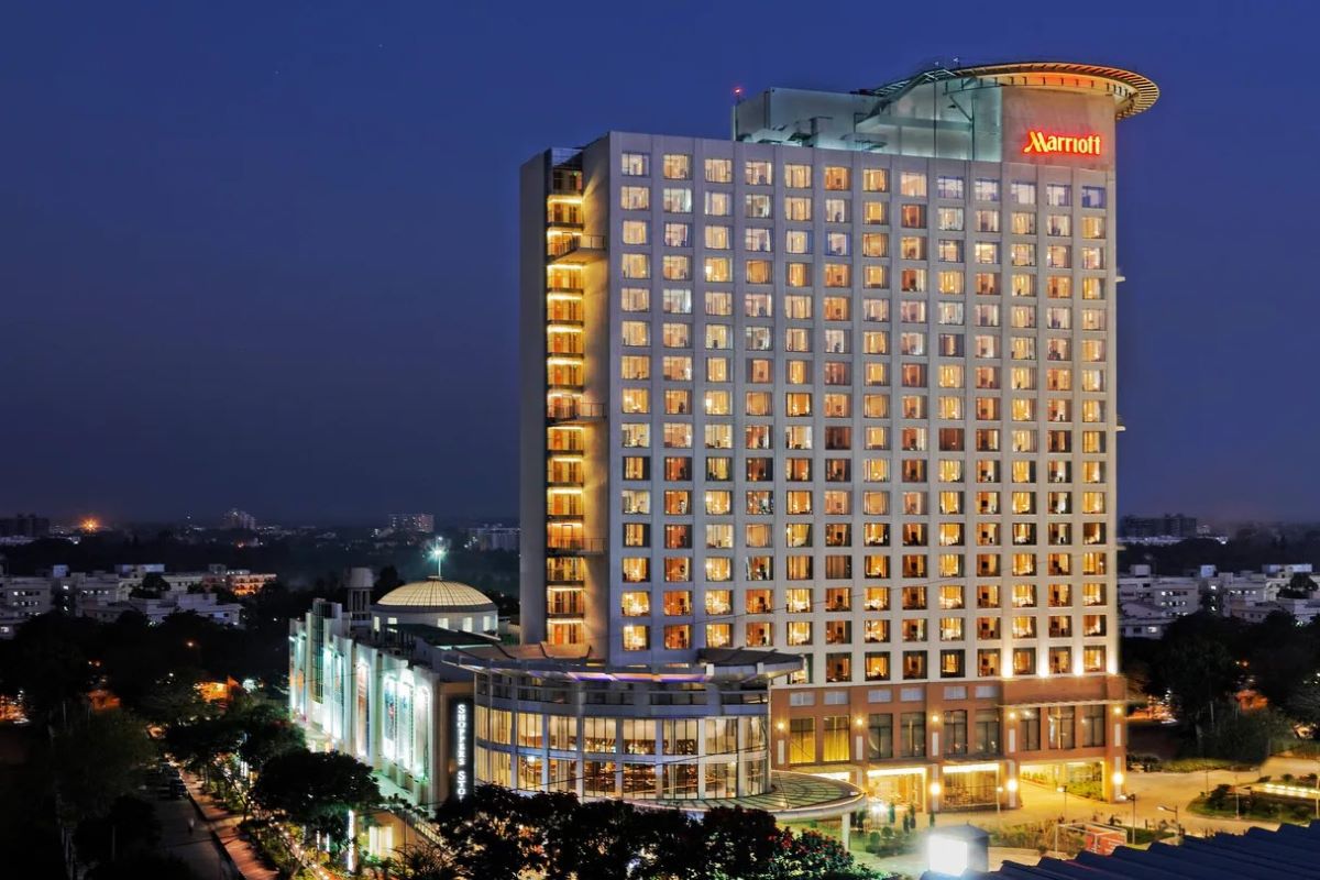 Bengaluru's RevPAR growth is largely driven by corporate travel. Source: Bengaluru Marriott Hotel Whitefield https://www.marriott.com/en-us/hotels/blrwf-bengaluru-marriott-hotel-whitefield/photos/
