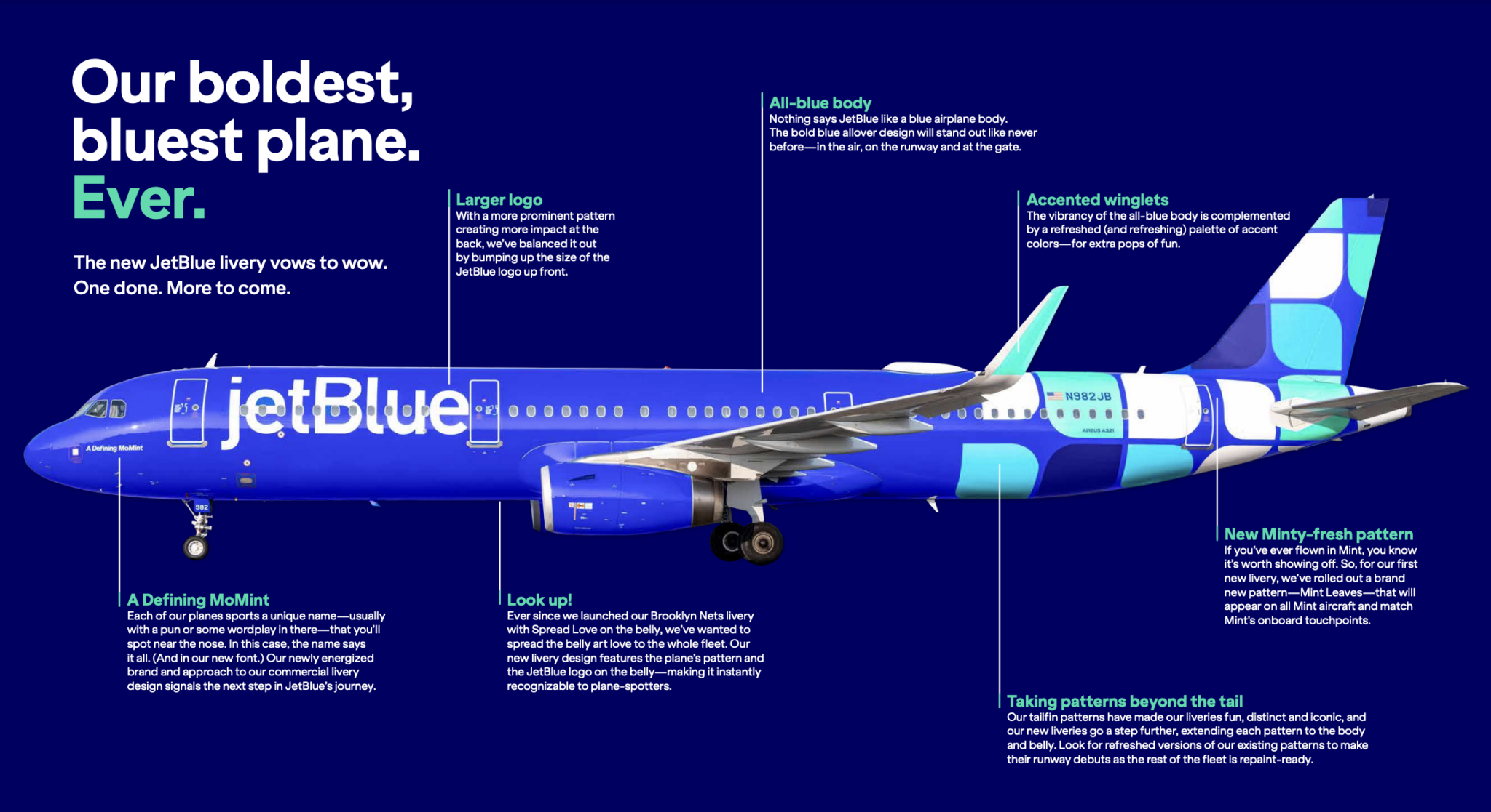 JetBlue Embraces Blue in Its First Major Livery Update in Two Decades