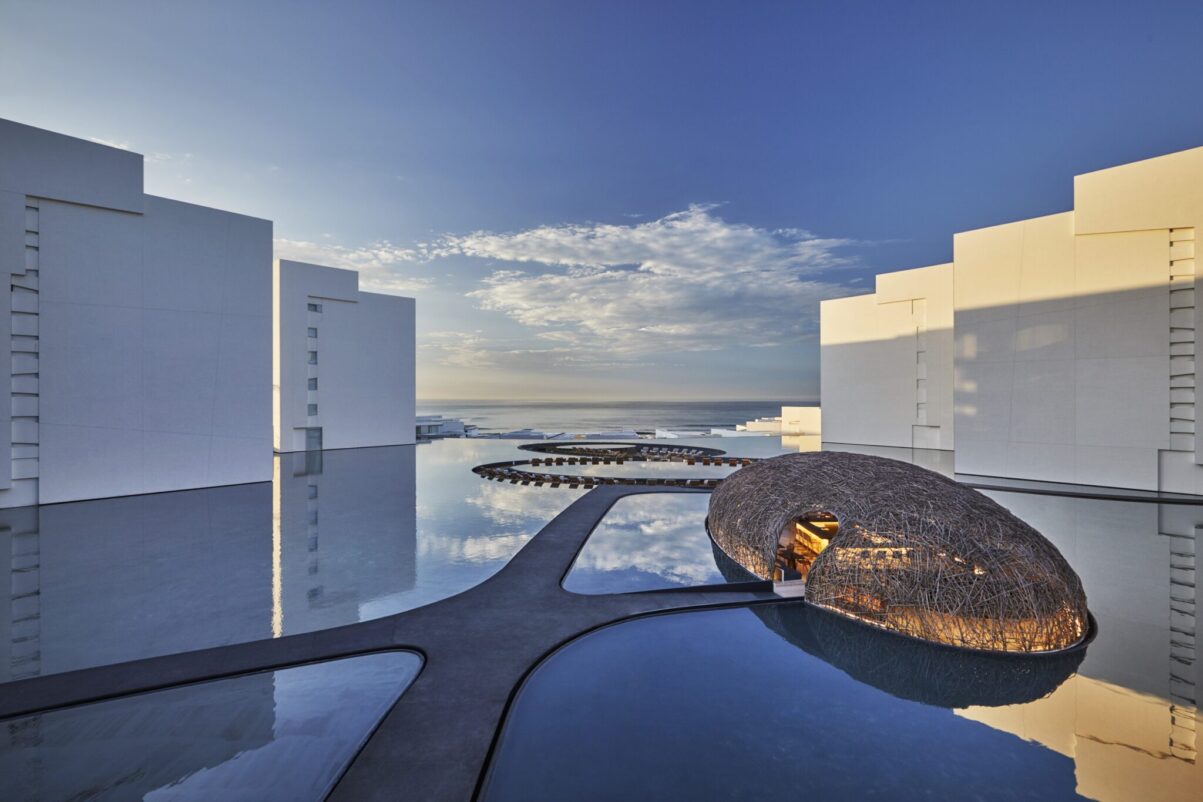 The outdoor pool at Viceroy Los Cabos in Mexico.