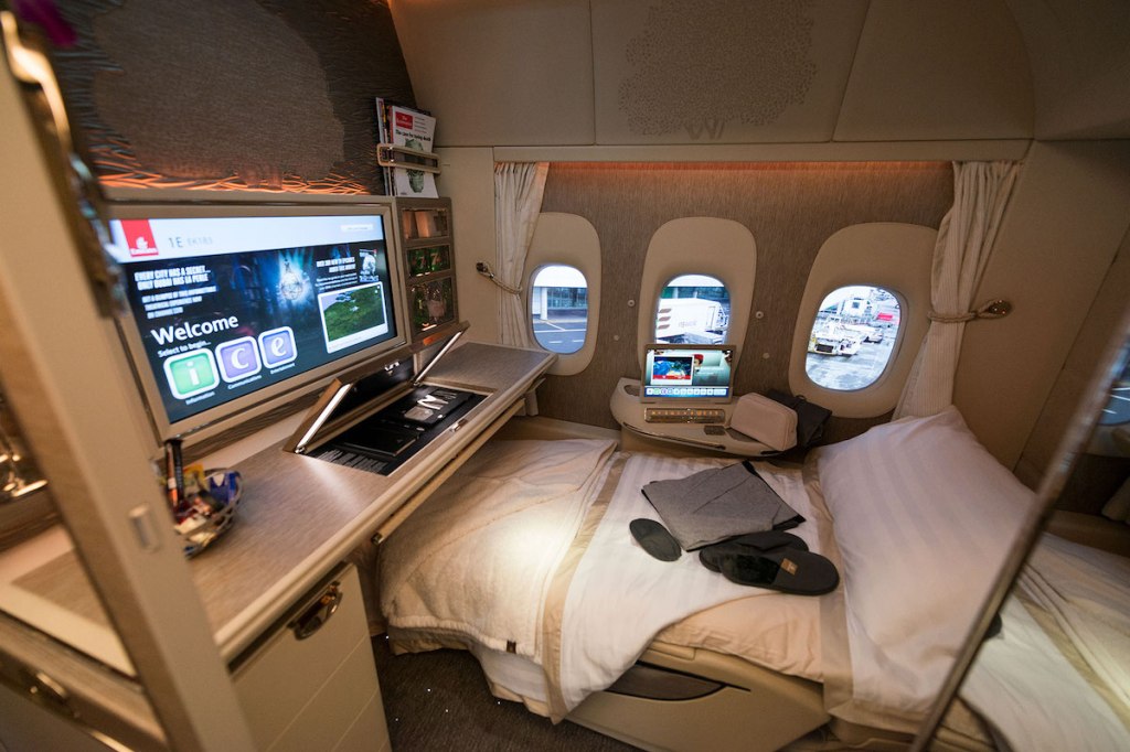 An Emirates first class suite