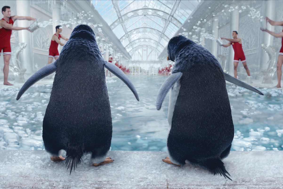 Penguins in a Shangri-La Hotels brand video in 2023. Source: Shangri-La.