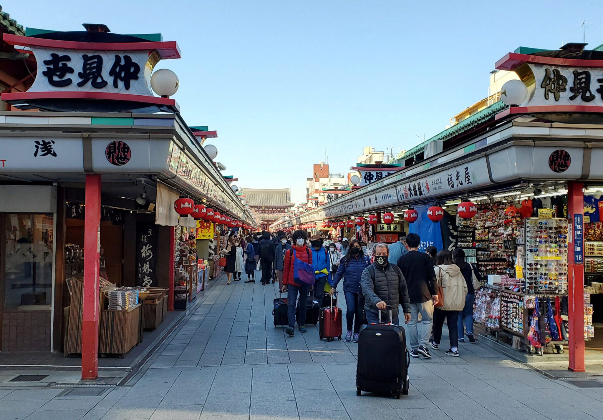 Nearly 11 million tourists visited Japan in the first half of the year.