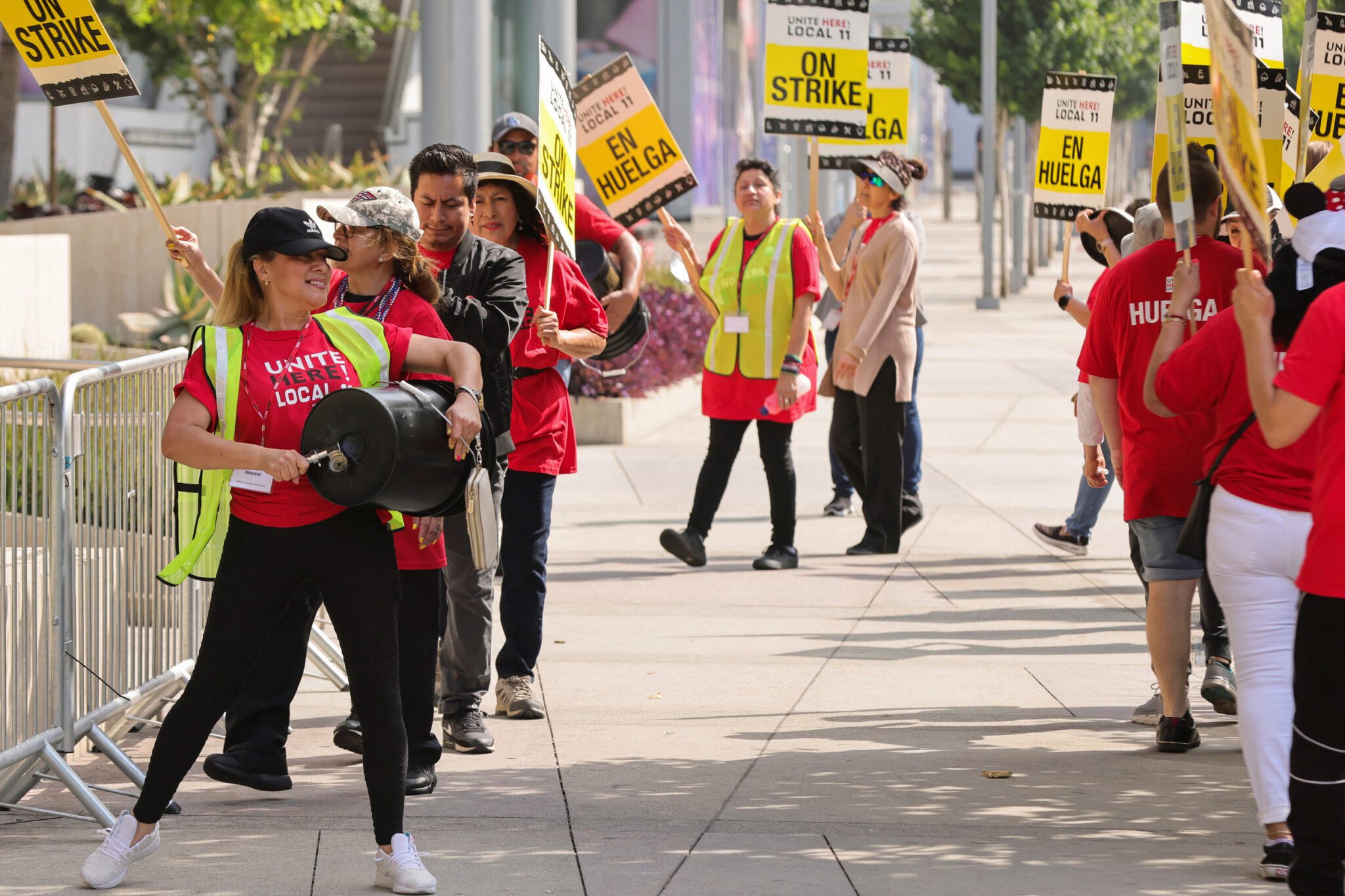 IHG Hotel workers in Los Angeles went on strike on July 2, 2023. 