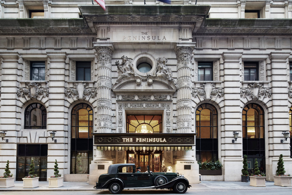 Exterior of The Peninsula New York, a luxury hotel, which uses services from Techsembly. Photo by Werner Straube. Source: Peninsula Hotels
