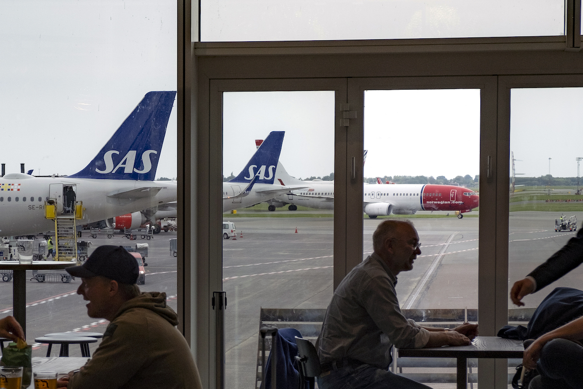 SAS and Norwegian Air planes at the Copenhagen Airport. (News Oresund/Flickr)
