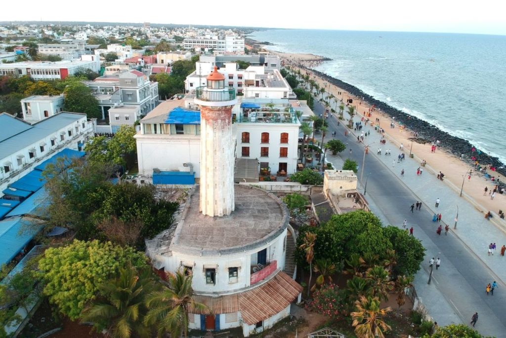 Old Lighthouse, Goubert Avenue, White Town, Pondicherry, Puducherry, India