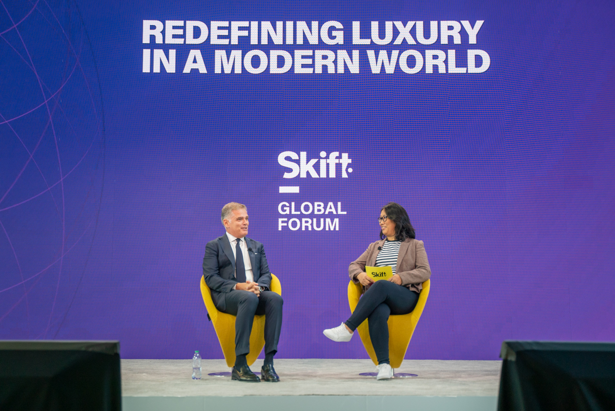 Raffles CEO Omer Acar at Skift Global Forum 2023.