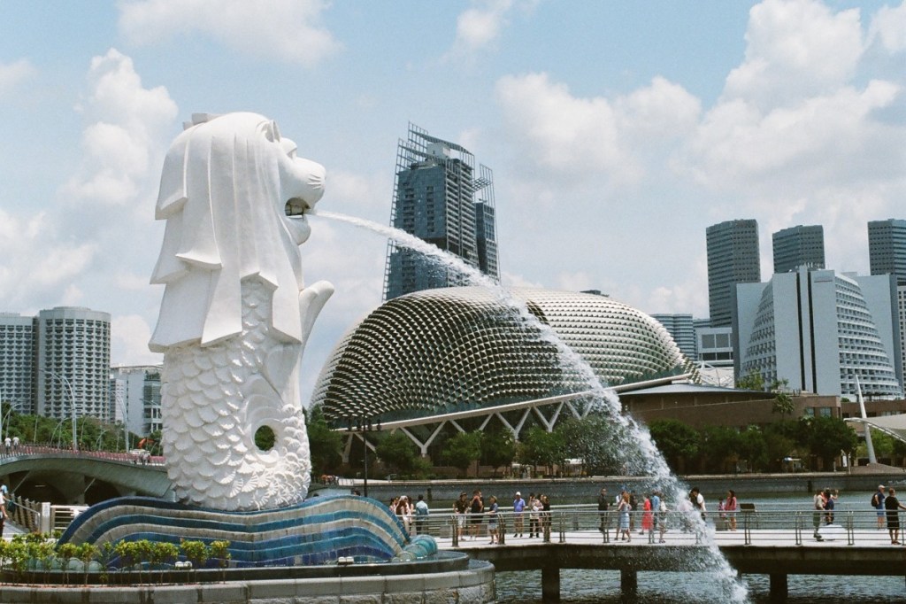 Orchard Spring Lane, Merlion, Singapore.