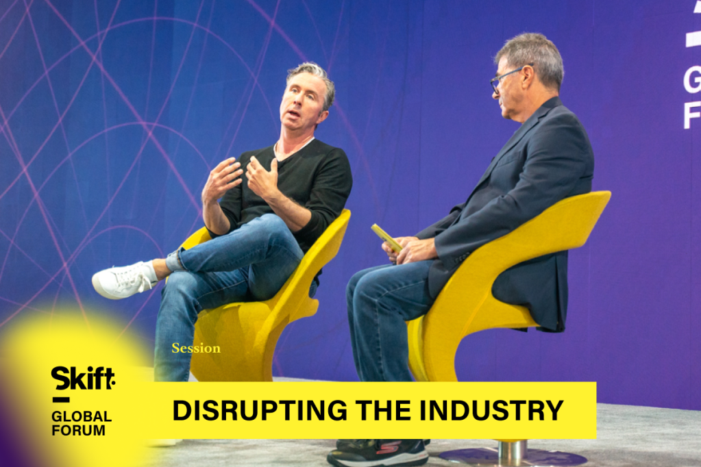 Cover image for a video featuring Hopper CEO Frederic Lalonde at Skift Global Forum