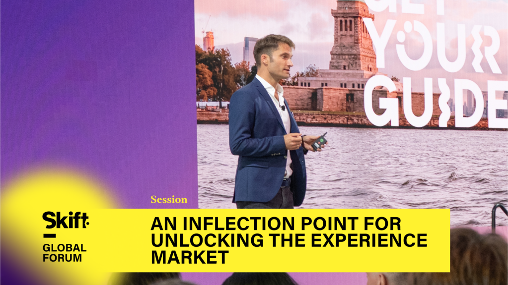 Johannes Reck, the Chief Executive Officer of GetYourGuide at Skift Global Forum 2023.