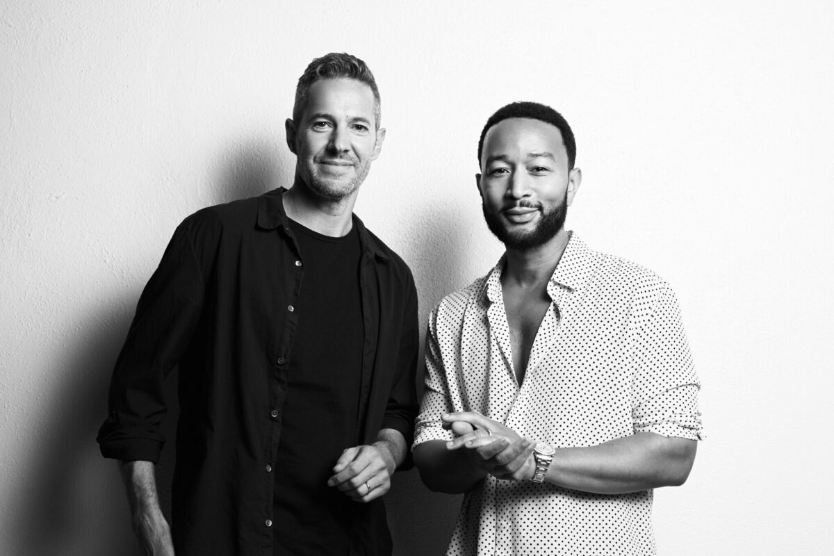 Mike Rosenthal (left) and John Legend of It's Good.