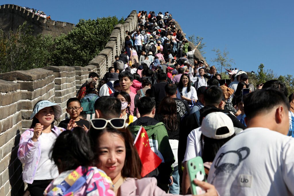 FILE PHOTO Chinas cross border trips beat pre pandemic level during Golden Week holiday