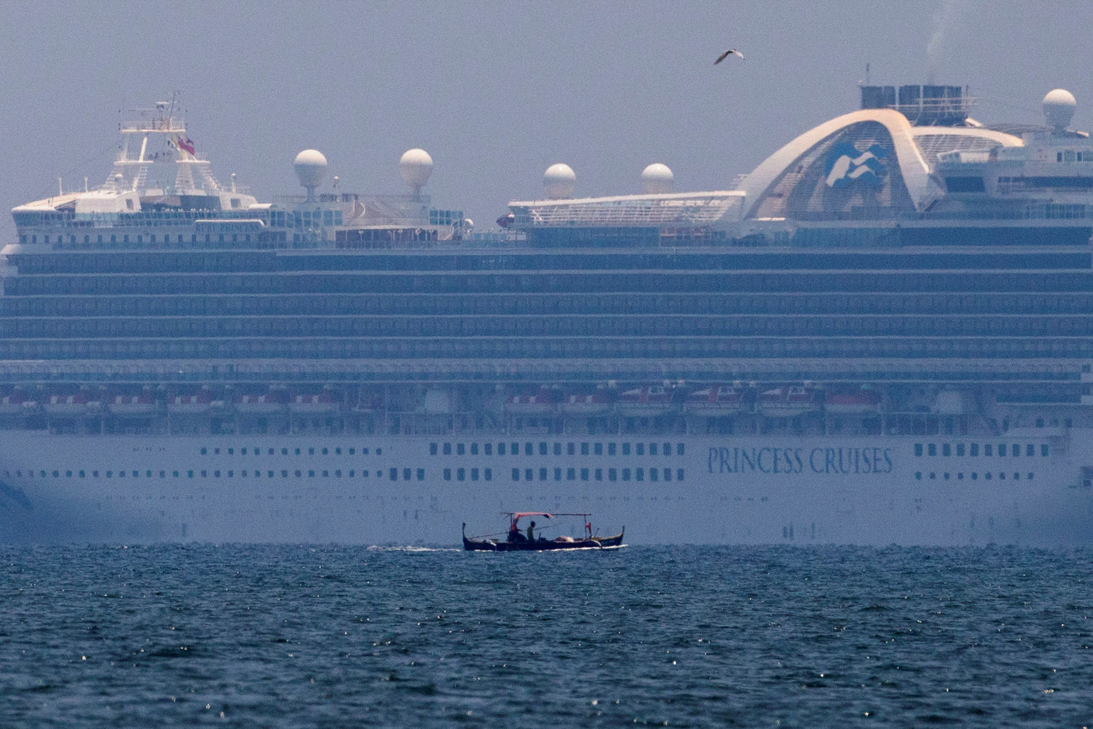 Princess Cruises Ruby Princess cruise ship docks in Manila Bay during the spread of the coronavirus disease COVID 19. 