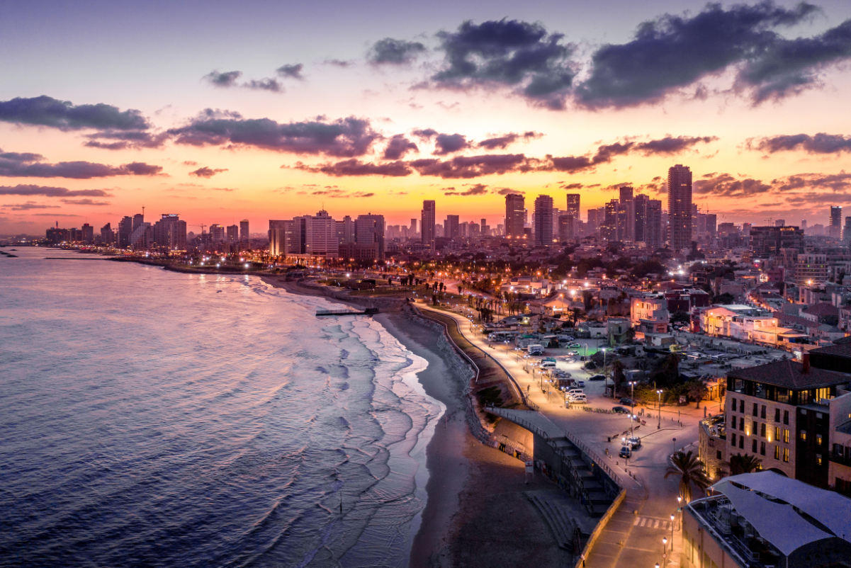 Aerial view of Ramat Gan, a city in the Tel Aviv District of Israel. Photo by Tamas. Source: Adobe.