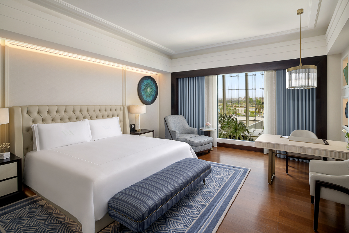 A guest room at Waldorf Astoria Cairo Heliopolis. Source: Hilton.