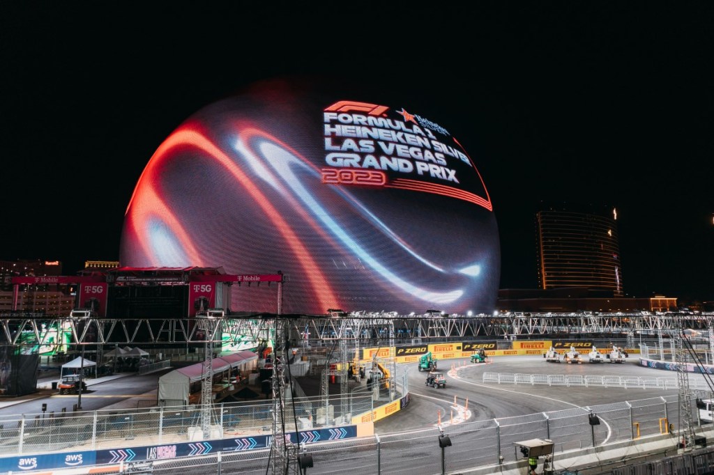 Las Vegas Grand Prix Sphere Exosphere