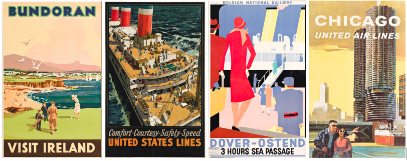 vintage michigan travel posters