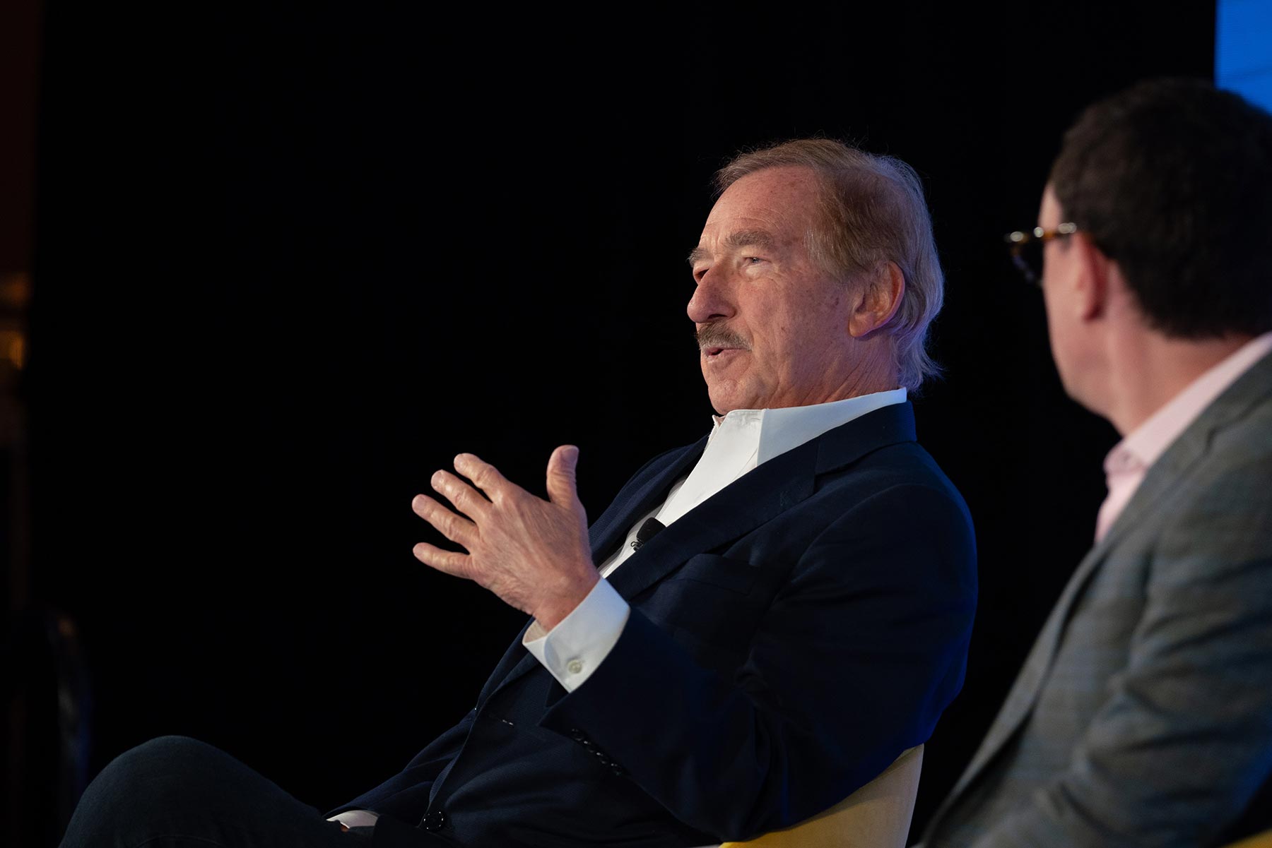 Steven Udvar-Házy, Air Lease Corporation Executive Chairman of the Board, speaking on stage at Skift Aviation Forum in Fort Worth, TX, November 2023. 