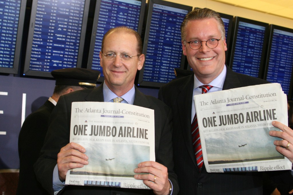 Delta CEO Richard Anderson and President Ed Bastian