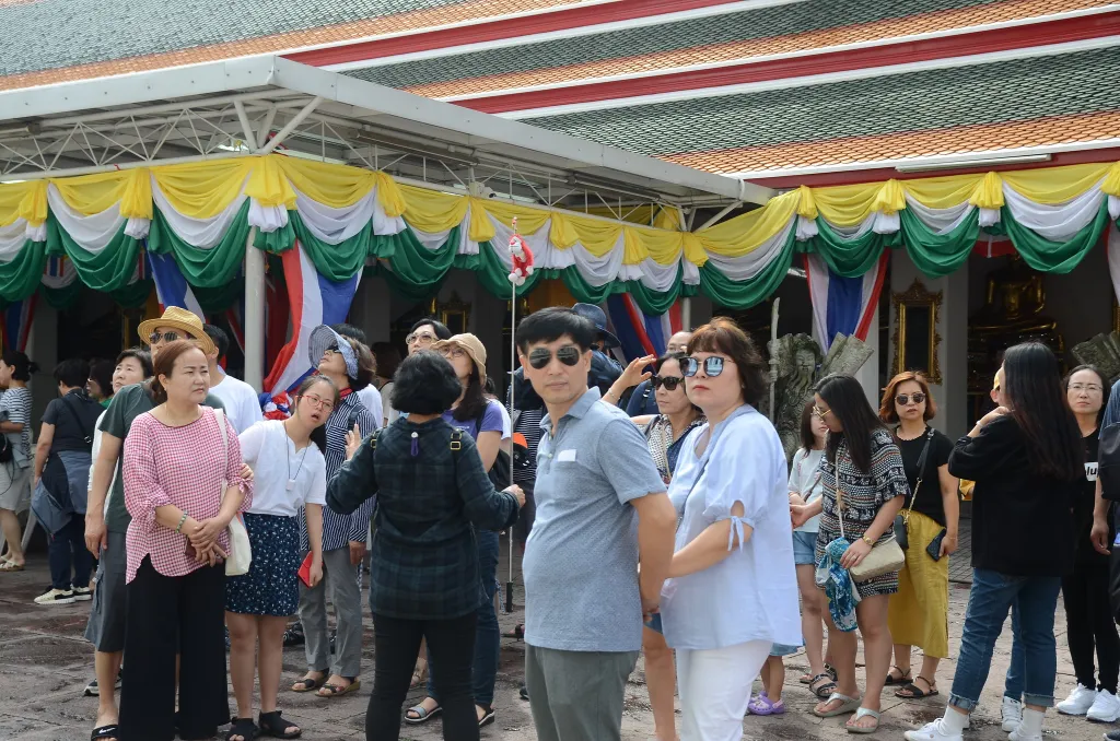 Chinese visitors in Bangkok