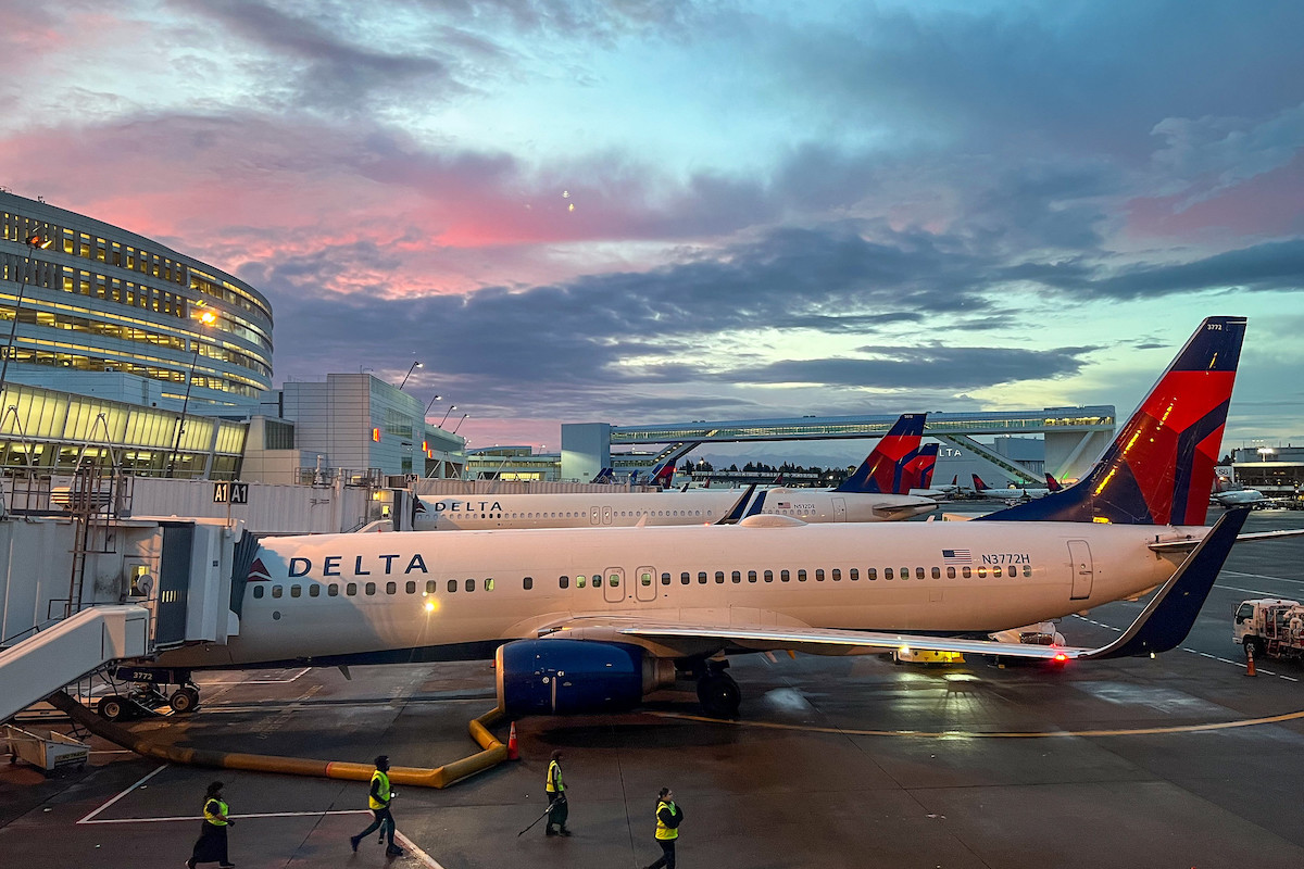 Delta plans at Seattle-Tacoma International Airport.