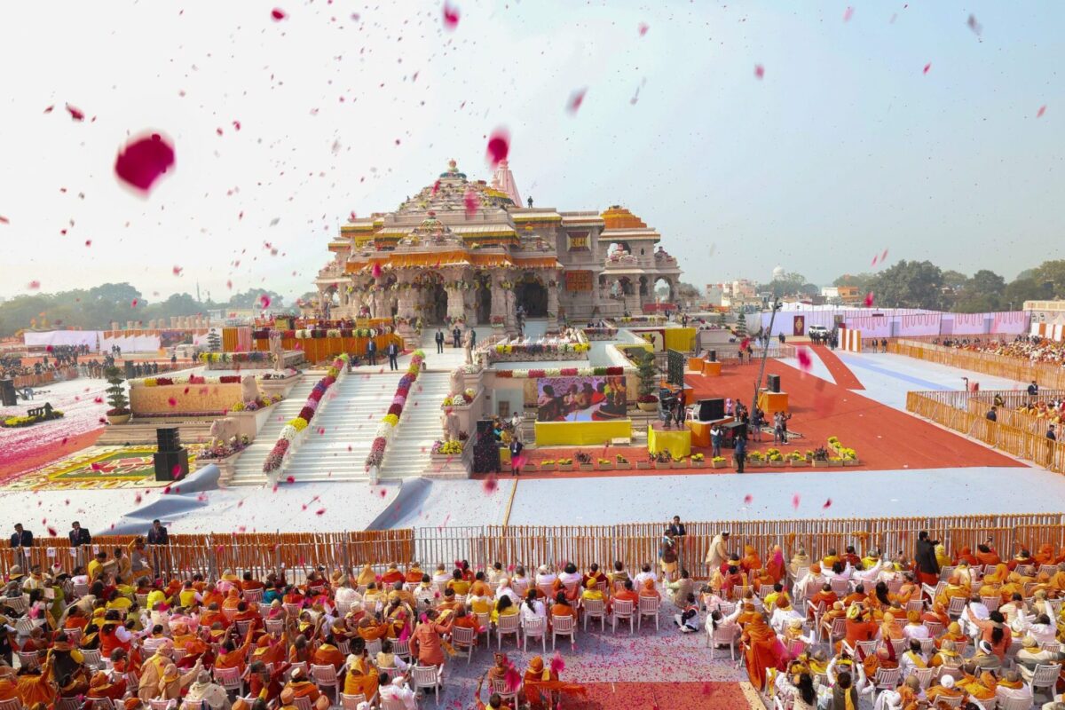 Glimpses of the inauguration ceremony of the Ram Temple in Ayodhya on January 22.