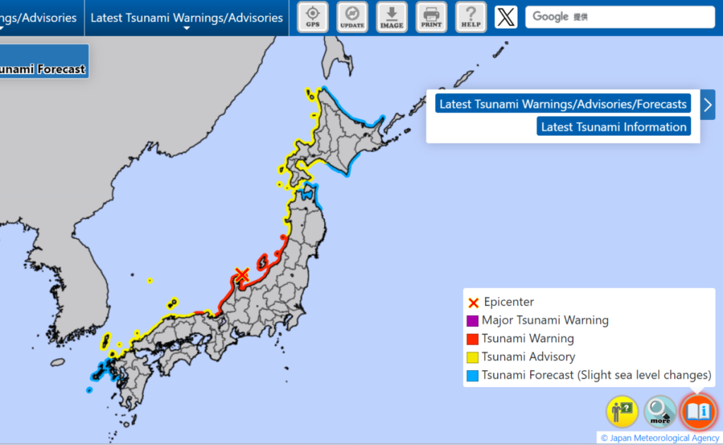 Here's the Travel Impact After Japan Issues Tsunami Warnings