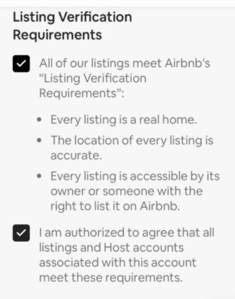 Airbnb pro listing verification 1