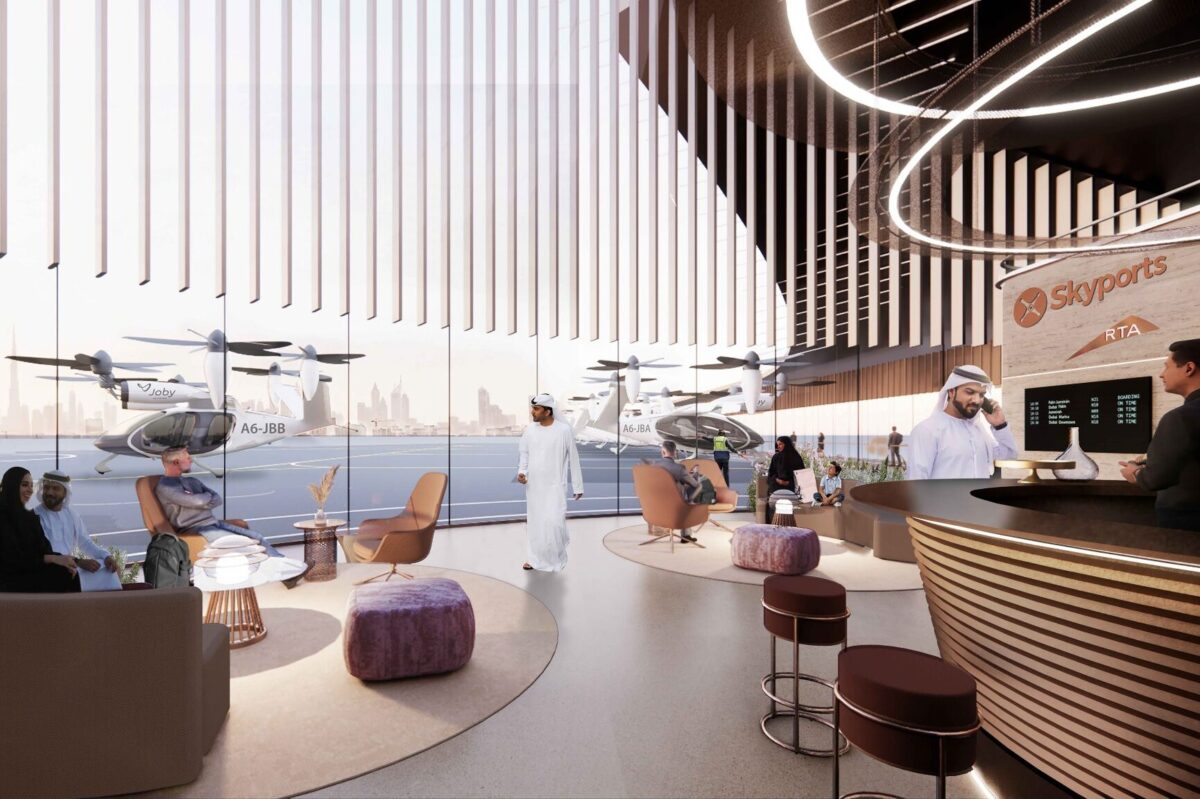 Skyports is developing a flying taxi airport for Dubai in partnership Joby Aviation.