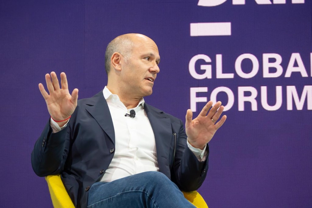 Peter Kern speaking at Skift Global Forum in 2023.