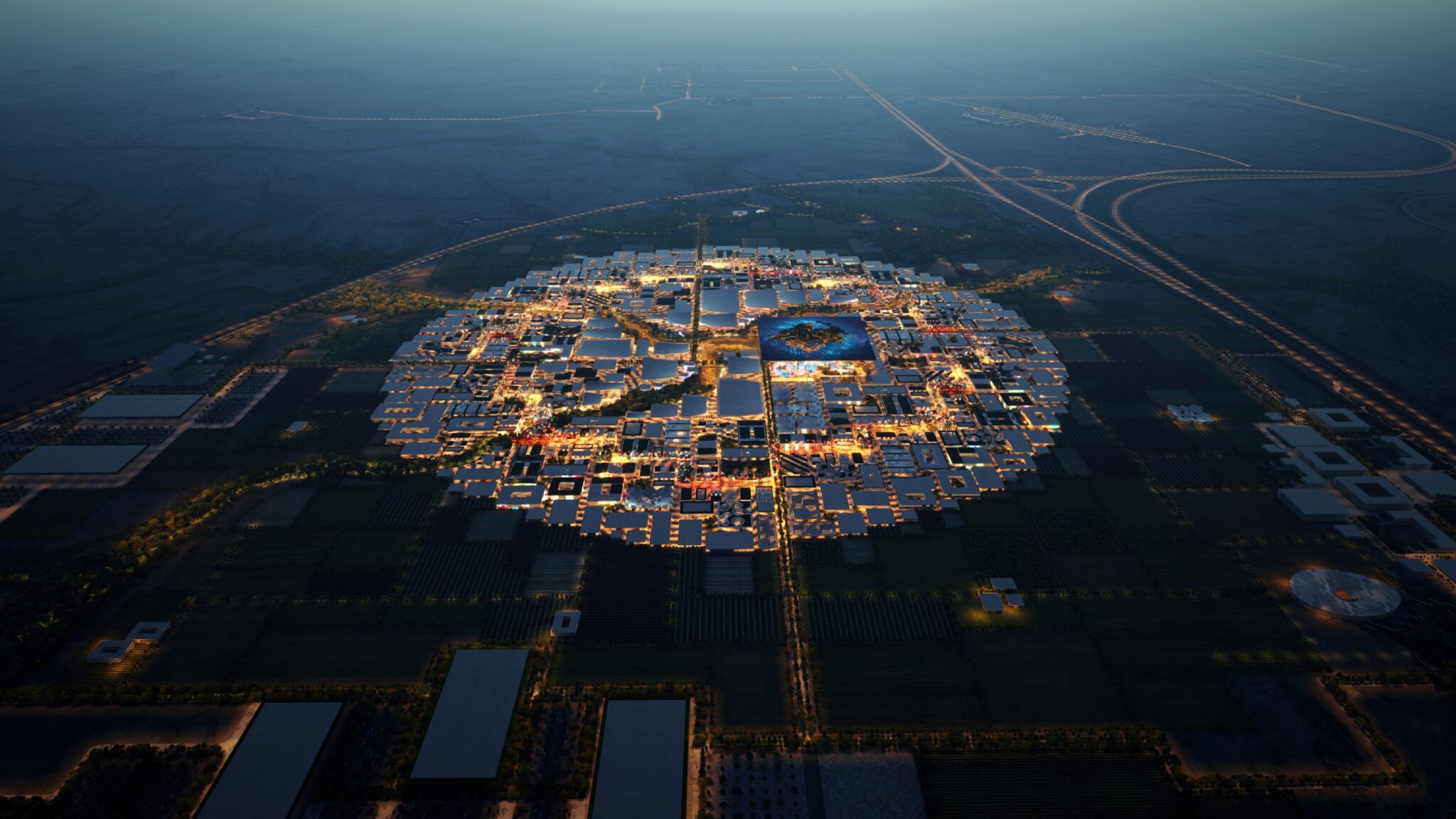 A render of the Riyadh World Expo 2030 site.