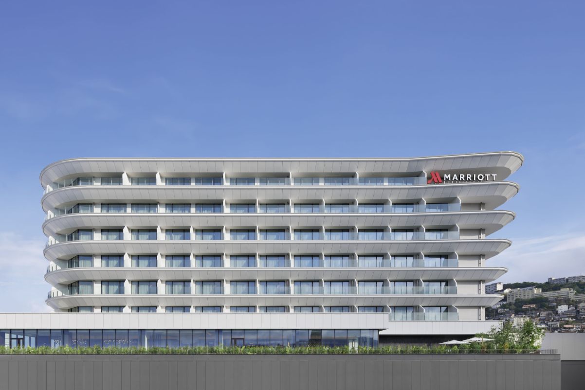 Exterior of Nagasaki Marriott Hotel, which opened in January 2024. Source: Marriott.