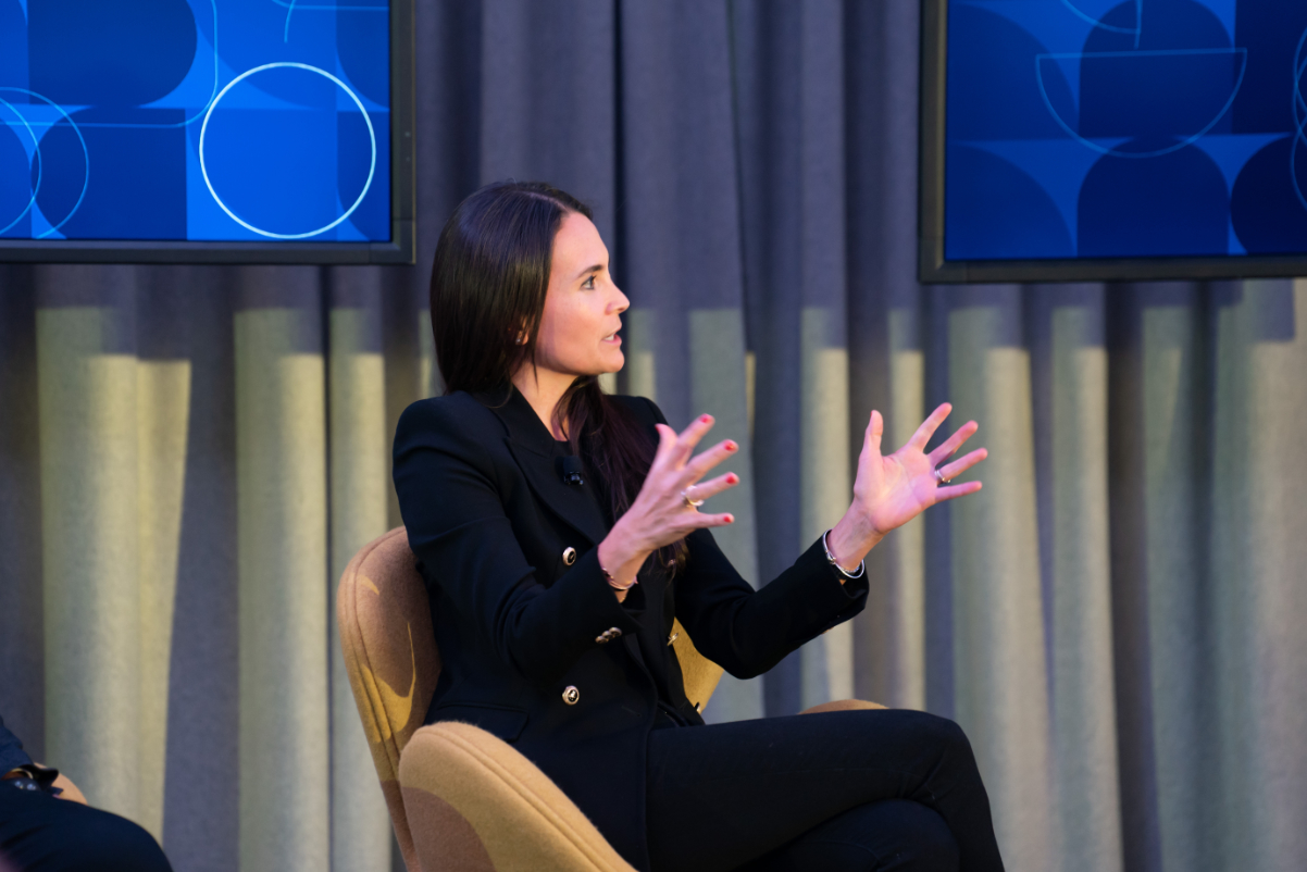 Gilda Perez-Alvarado, now Accor's chief strategy officer, spoke on-stage at a Skift Future of Lodging event in 2022 in New York on behalf of JLL. Source: Skift.