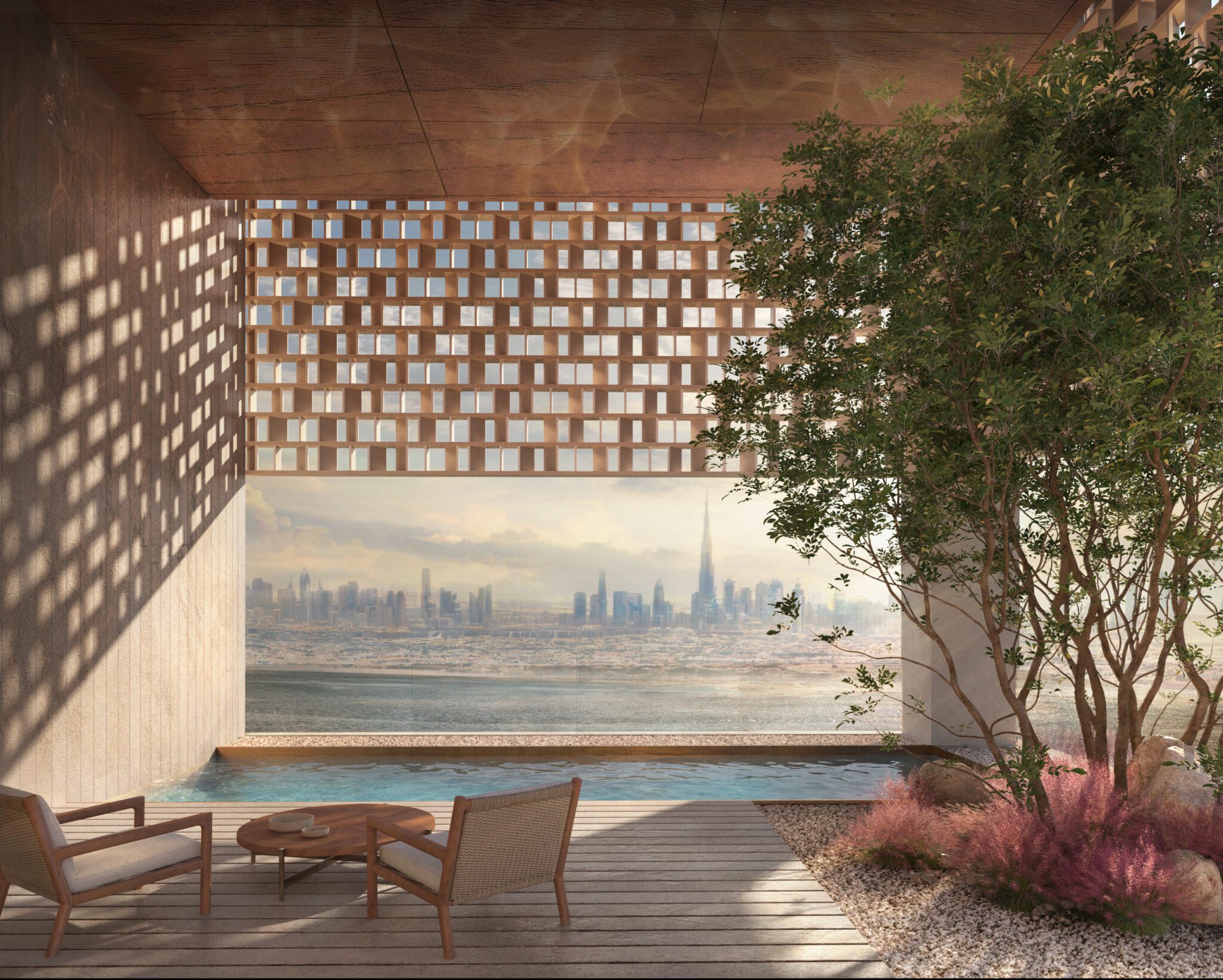 A render of the Aman Dubai.