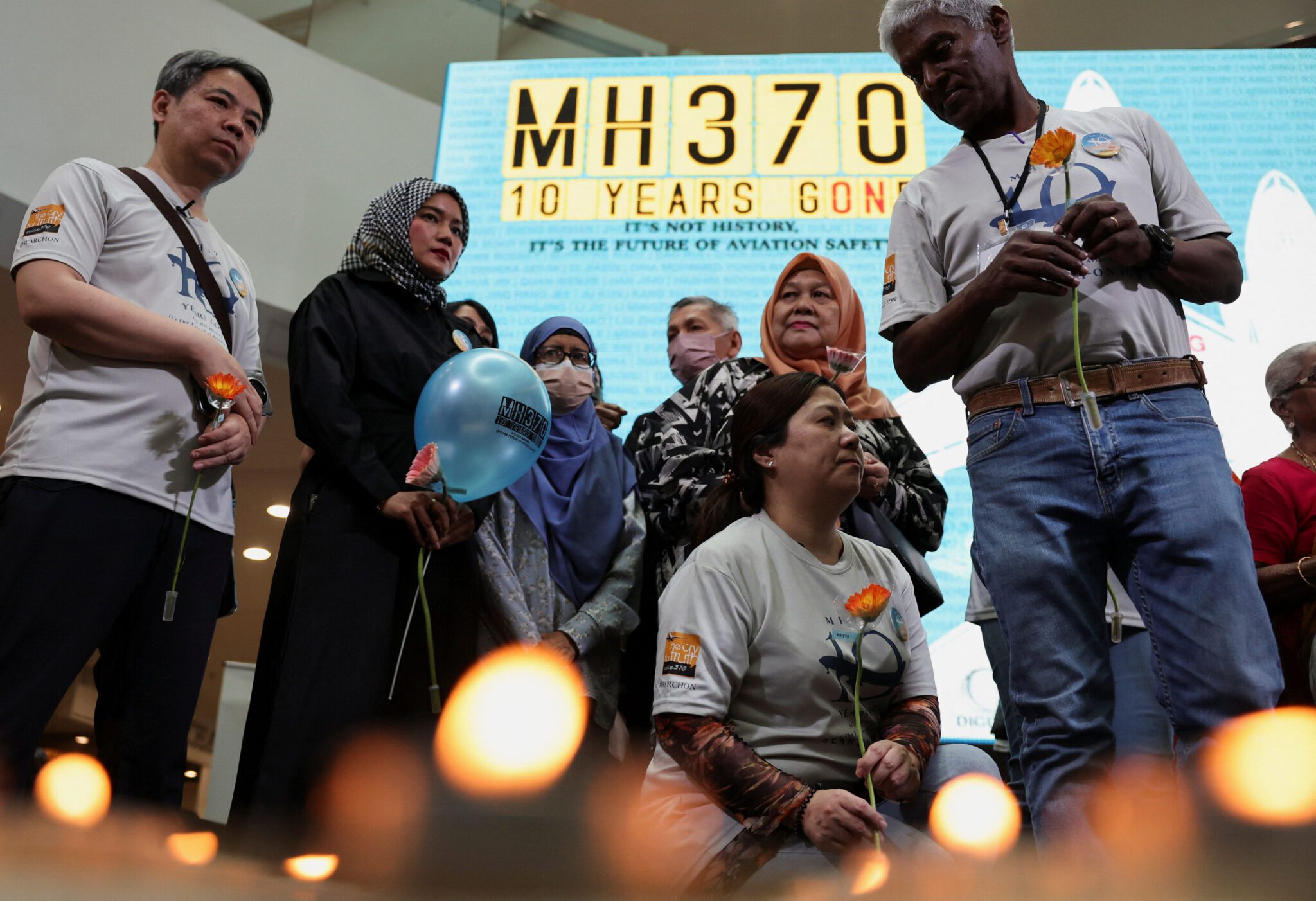 Families of those aboard Malaysia Airlines Flight MH370 during their annual remembrance event