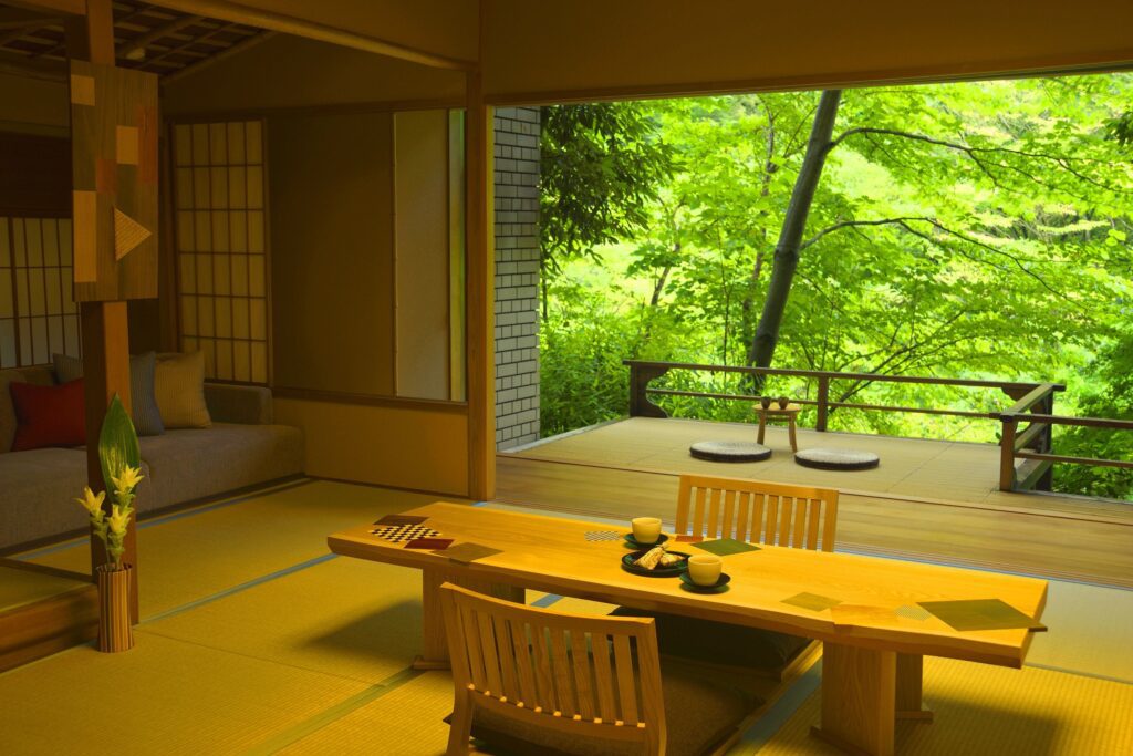a guest room at Kai Hakone part of Hoshino Resorts