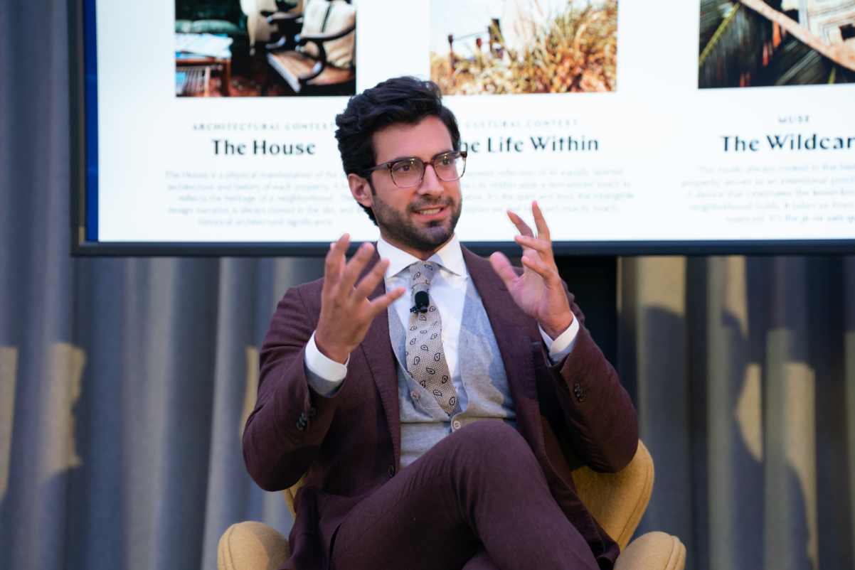 Life House CEO Rami Zeidan, speaking at Skift's Future of Lodging Event in 2022 in New York. Source: Skift.