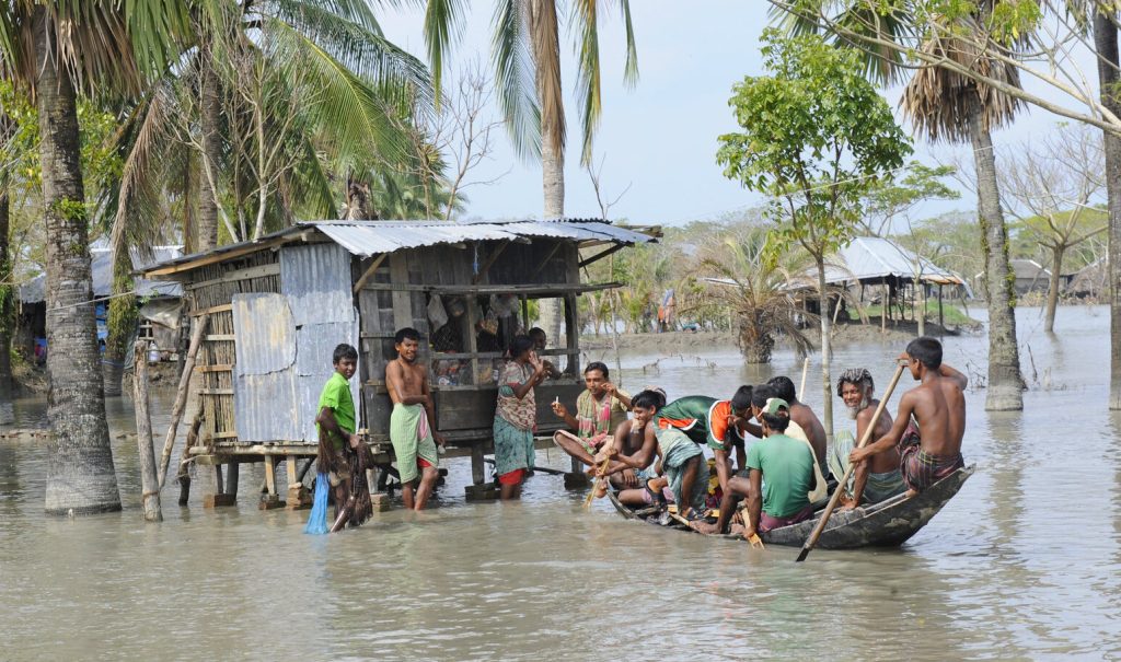 Heavy flooding in Bangladesh