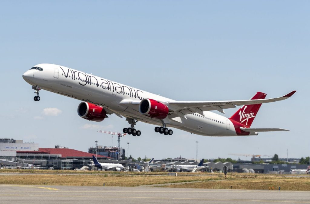 An A350-1000 Virgin Atlantic