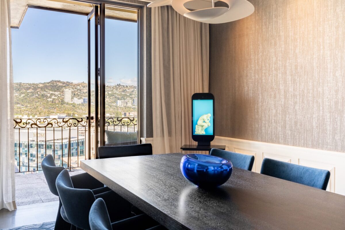 Beverly Wilshires, a Four Seasons hotel, has installed Proto hologram devices in certain rooms. 