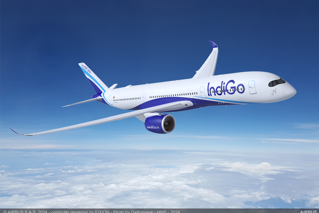 IndiGo Places First-Ever Order For Widebody Aircraft With 30 Airbus A350s