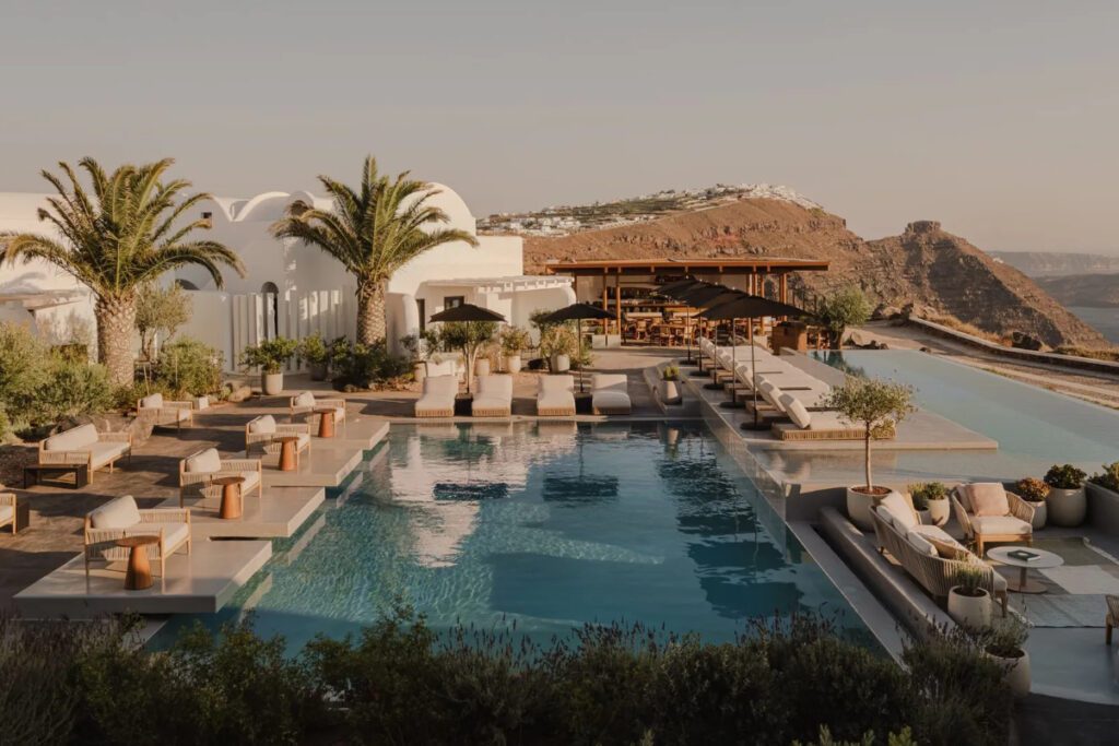 Nobu's Santorini hotel and restaurant opened in June 2022 nobu hotels