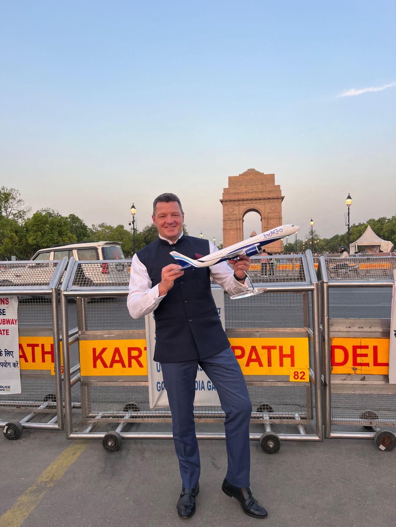 IndiGo CEO Pieter Elbers at India Gate