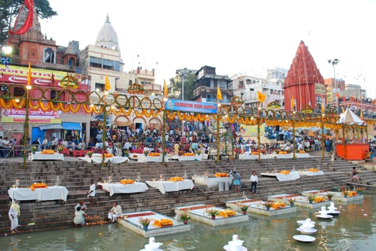 The holy ghats of Varanasi.