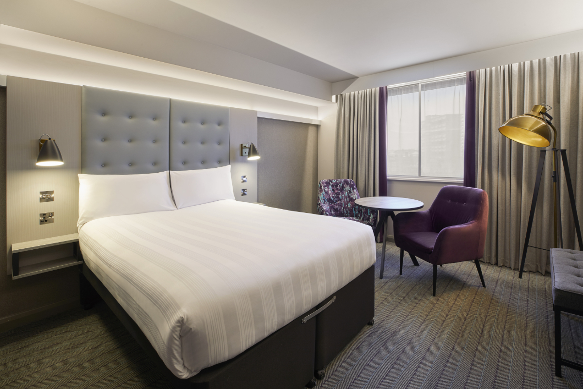 A guest room at a Premier Inn in Northern Ireland. Source: Whitbread.