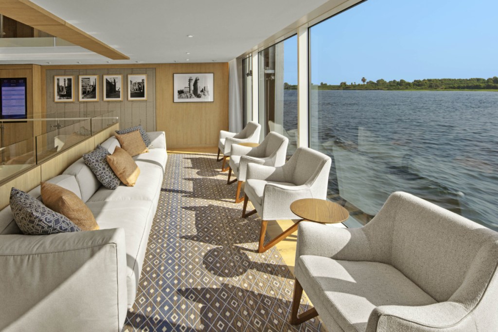 viking cruises public area with windows