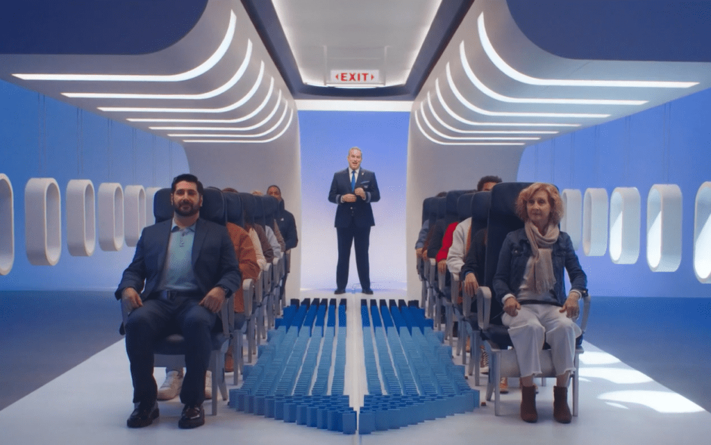United Airlines’ New Safety Video Just Dropped — and it Features 1,000 Dominoes