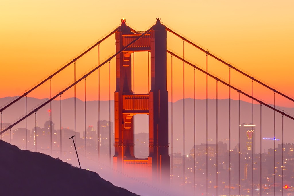 view of golden gate bridge in 2020 s