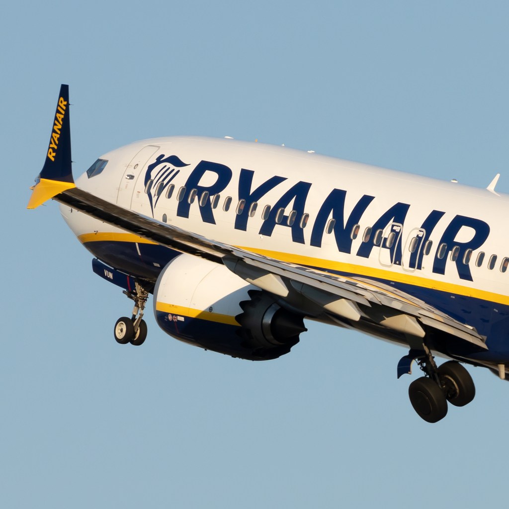 A Ryanair Boeing 737 MAX 8-200